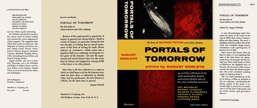 Item #3631 Portals of Tomorrow. August Derleth, Anthology