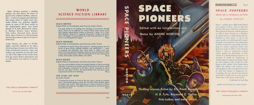 Item #3634 Space Pioneers. Andre Norton, Anthology.