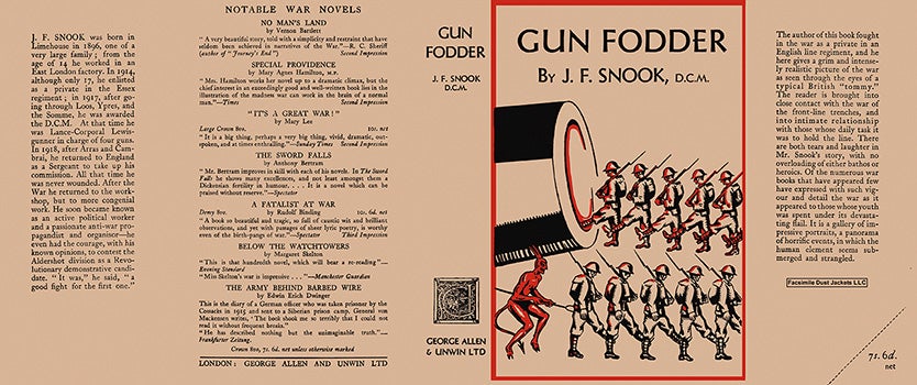 Item #36396 Gun Fodder. J. F. Snook.