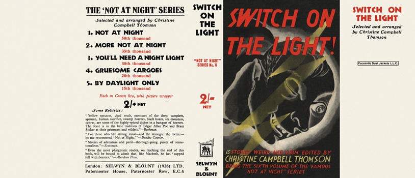 Item #3645 Switch on the Light! (Not at Night series). Christine Campbell Thomson, Anthology