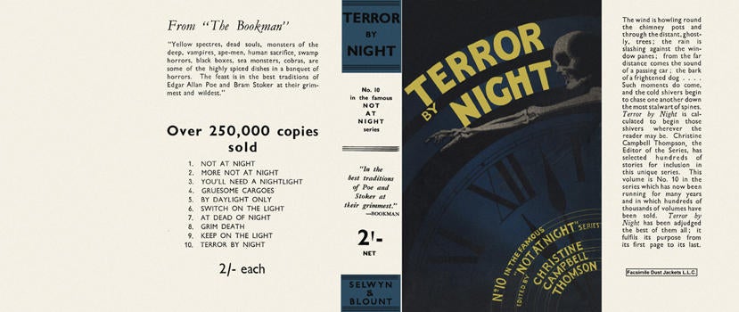 Item #3646 Terror by Night (Not at Night series). Christine Campbell Thomson, Anthology
