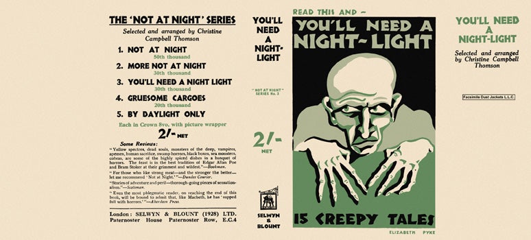 Item #3647 You'll Need a Night-Light (Not at Night series). Christine Campbell Thomson, Anthology.