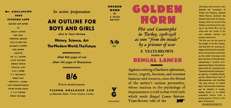 Item #36474 Golden Horn. F. Yeats-Brown