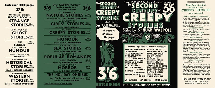 Item #3648 Second Century of Creepy Stories, The. Hugh Walpole, Anthology.