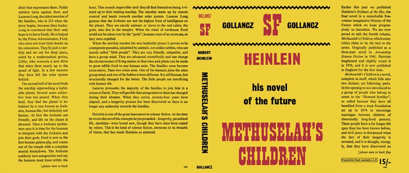 Item #36503 Methuselah's Children. Robert A. Heinlein