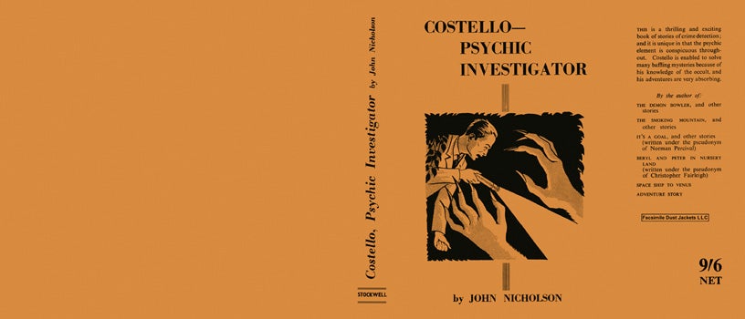 Item #36555 Costello, Psychic Investigator. John Nicholson