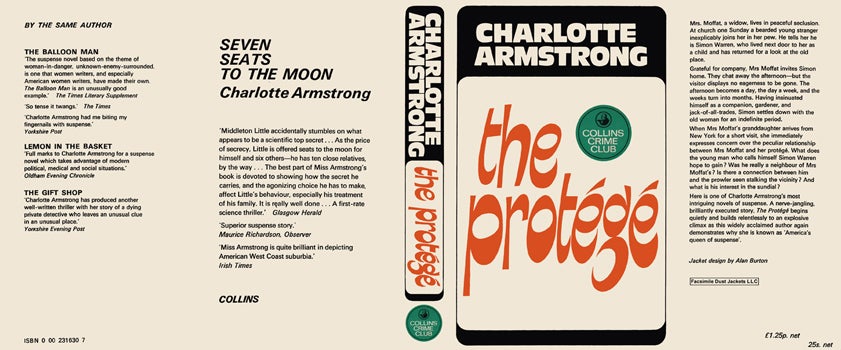 Item #36633 Protege, The. Charlotte Armstrong