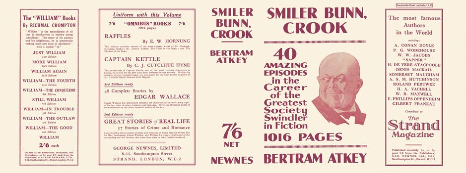 Item #36643 Smiler Bunn, Crook. Bertram Atkey