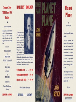 Planet Plane. John Beynon.