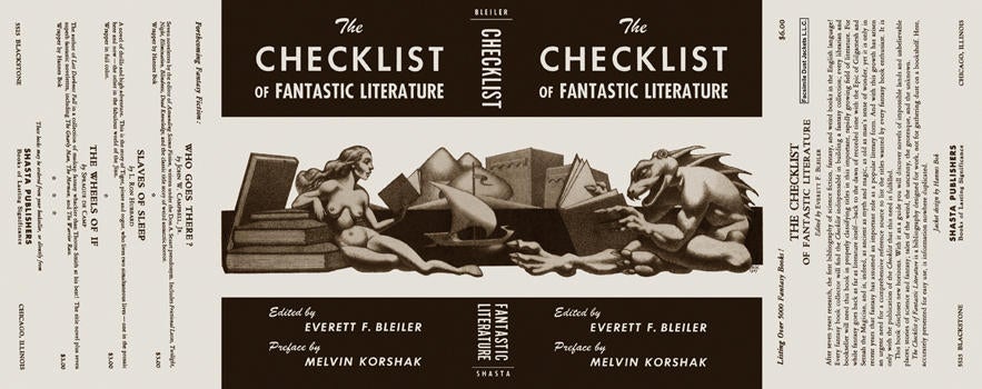 Item #3680 Checklist of Fantastic Literature, The. Everett F. Bleiler