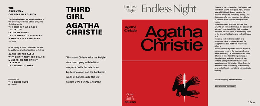 Item #36856 Endless Night. Agatha Christie