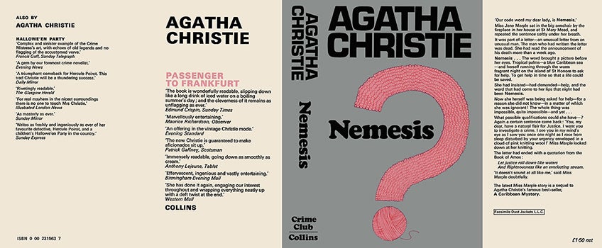 Item #36861 Nemesis. Agatha Christie.