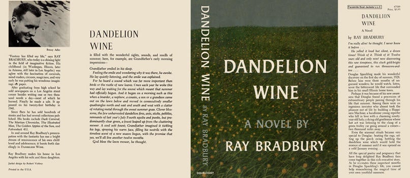 Item #3687 Dandelion Wine. Ray Bradbury.