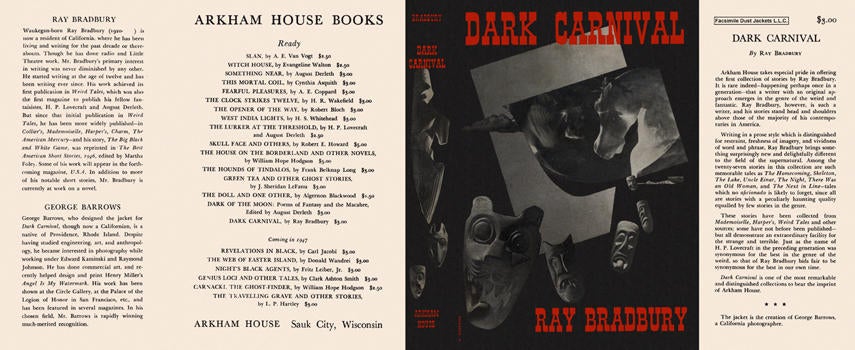 Item #3688 Dark Carnival. Ray Bradbury