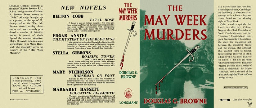 Item #369 May Week Murders, The. Douglas G. Browne.