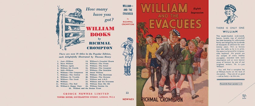 Item #36929 William and the Evacuees. Richmal Crompton
