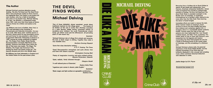 Item #36990 Die Like a Man. Michael Delving