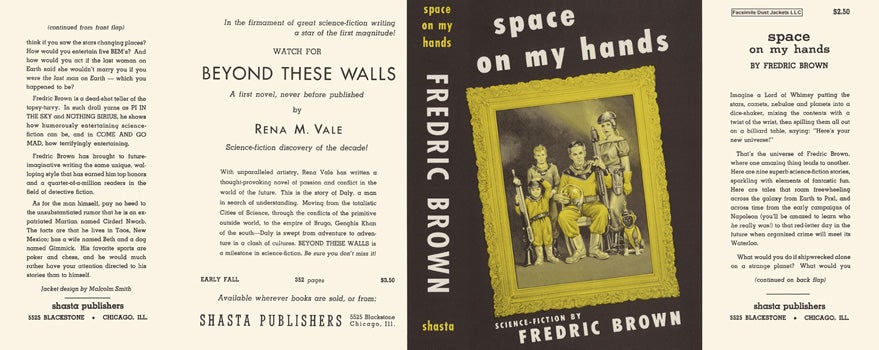 Item #3710 Space on My Hands. Fredric Brown