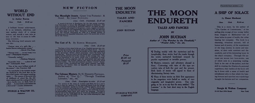 Item #3715 Moon Endureth, Tales and Fancies, The. John Buchan