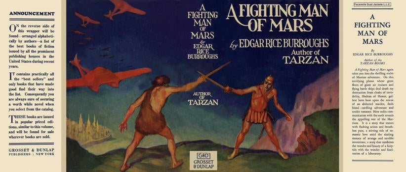 Item #3718 Fighting Man of Mars, A. Edgar Rice Burroughs