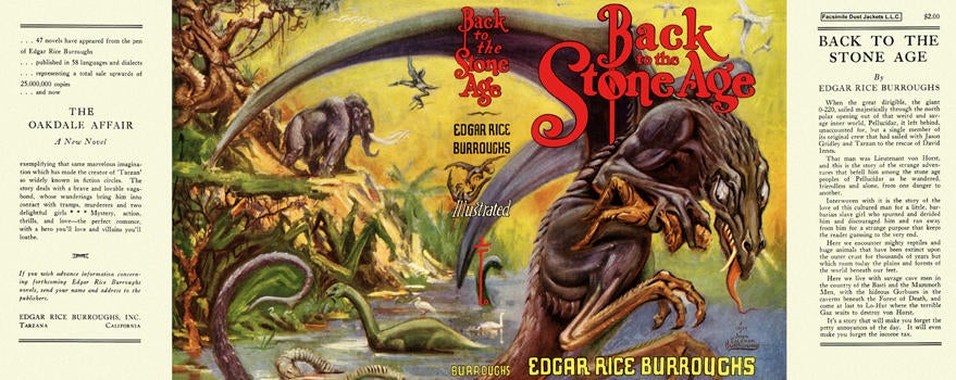 Item #3724 Back to the Stone Age. Edgar Rice Burroughs.