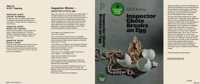Item #37277 Inspector Ghote Breaks an Egg. H. R. F. Keating