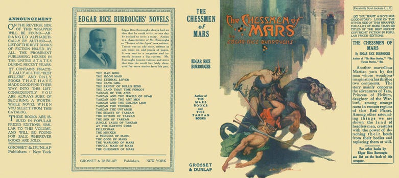 Item #3733 Chessmen of Mars, The. Edgar Rice Burroughs.