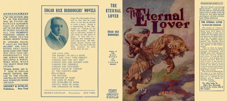 Item #3737 Eternal Lover, The. Edgar Rice Burroughs.
