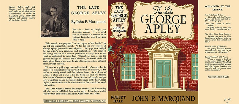 Item #37411 Late George Apley, The. John P. Marquand