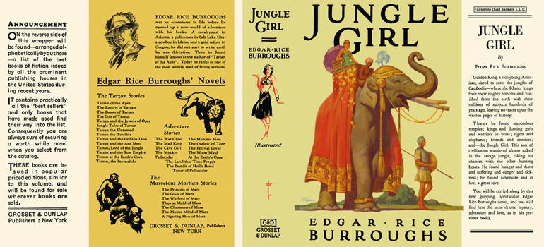 Item #3743 Jungle Girl. Edgar Rice Burroughs.