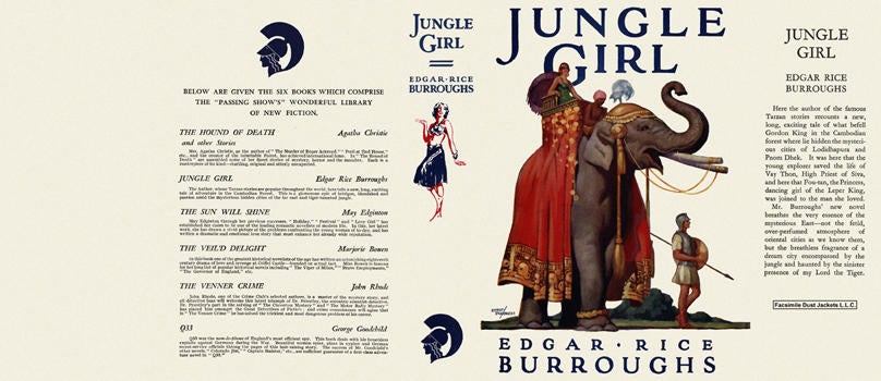 Item #3744 Jungle Girl. Edgar Rice Burroughs.