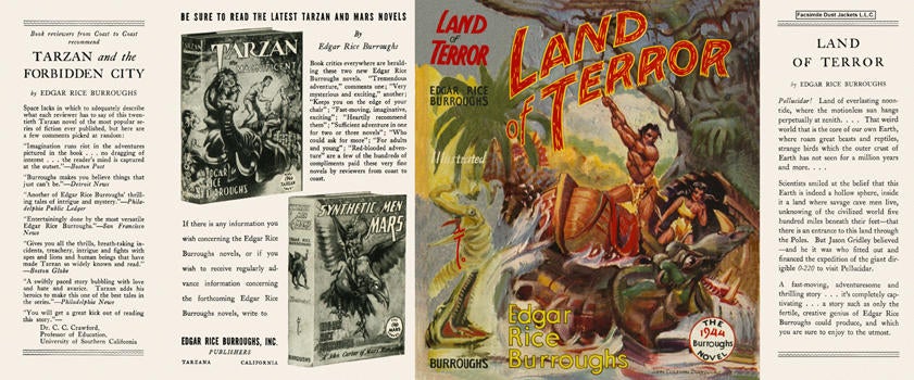 Item #3748 Land of Terror, The. Edgar Rice Burroughs