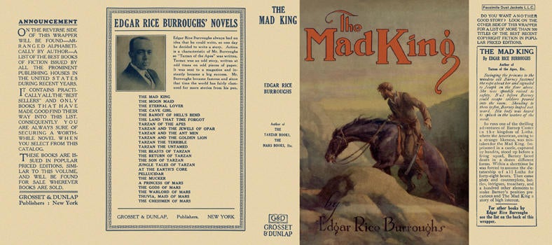 Item #3755 Mad King, The. Edgar Rice Burroughs.