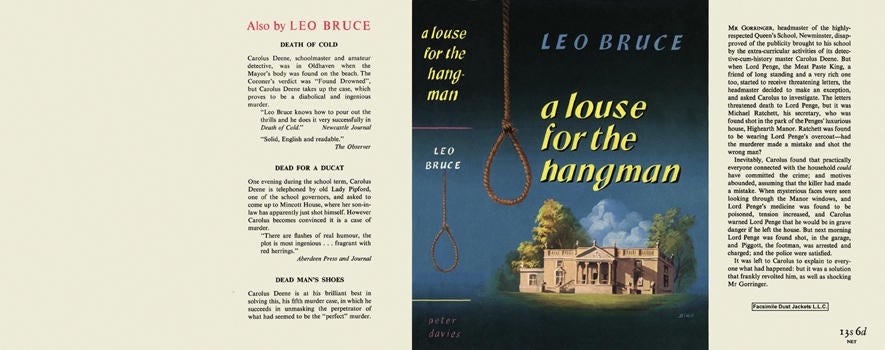 Item #376 Louse for the Hangman, A. Leo Bruce