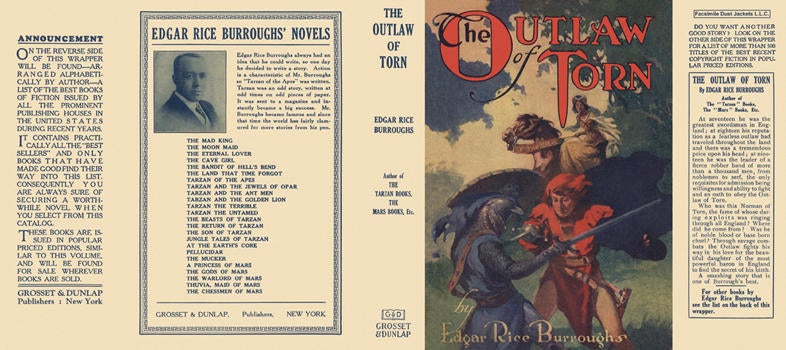 Item #3764 Outlaw of Torn, The. Edgar Rice Burroughs.