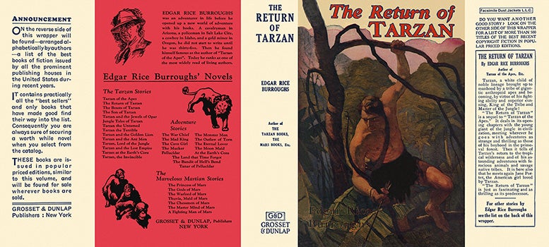 Item #3770 Return of Tarzan, The. Edgar Rice Burroughs