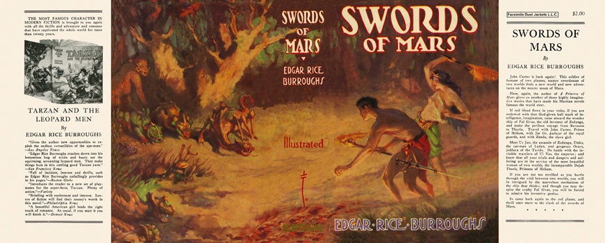 Item #3774 Swords of Mars. Edgar Rice Burroughs