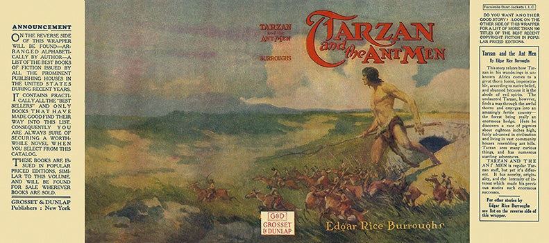 Item #3780 Tarzan and the Ant Men. Edgar Rice Burroughs.