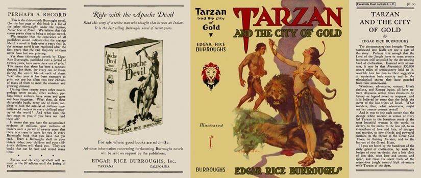 Item #3781 Tarzan and the City of Gold. Edgar Rice Burroughs.