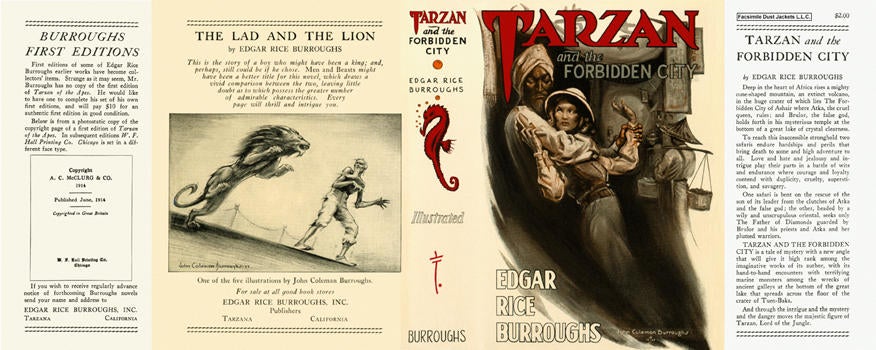 Item #3782 Tarzan and the Forbidden City. Edgar Rice Burroughs.