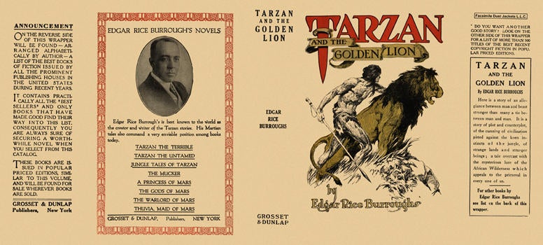 Item #3785 Tarzan and the Golden Lion. Edgar Rice Burroughs