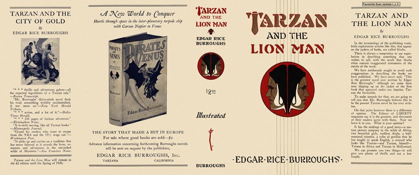 Item #3790 Tarzan and the Lion Man. Edgar Rice Burroughs.