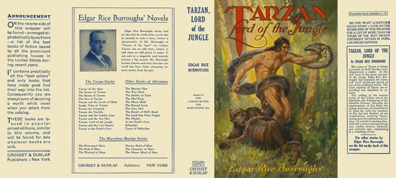 Item #3794 Tarzan, Lord of the Jungle. Edgar Rice Burroughs.