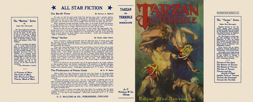 Item #3799 Tarzan the Terrible. Edgar Rice Burroughs.