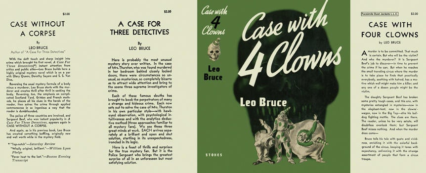 Item #380 Case with Four Clowns. Leo Bruce