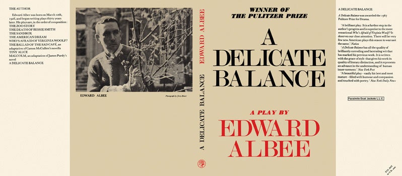 Item #38005 Delicate Balance, A. Edward Albee