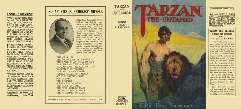 Item #3802 Tarzan the Untamed. Edgar Rice Burroughs.