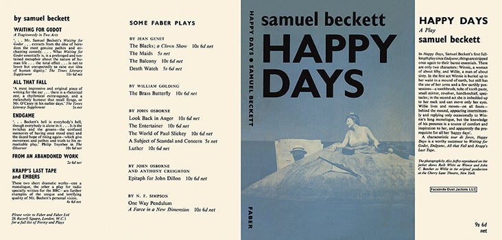 Item #38041 Happy Days. Samuel Beckett