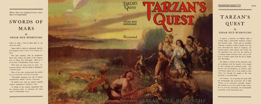 Item #3805 Tarzan's Quest. Edgar Rice Burroughs.