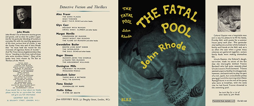 Item #38115 Fatal Pool, The. John Rhode